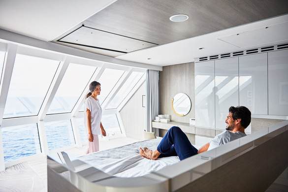 Celebrity Cruises Celebrity Edge Iconic Suite Master Bedroom Lifestyle ©CEL.jpg